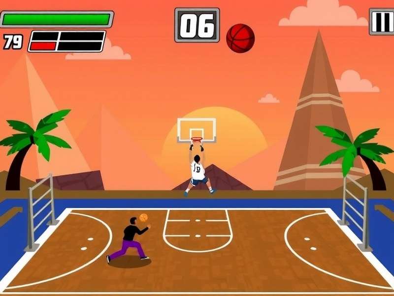 Intense basketball action in Tamil Nadu Dunk Dominator Tamil Nadu Dunk Dominator Gameplay Screenshot